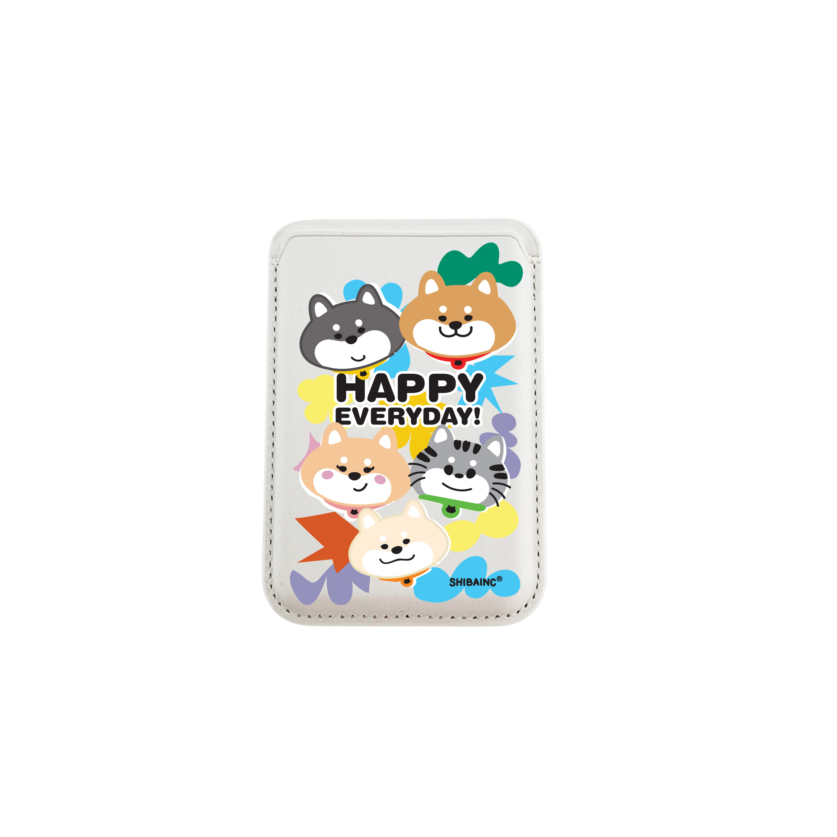 SHIBAINC MagSafe Card Holder (Flower)